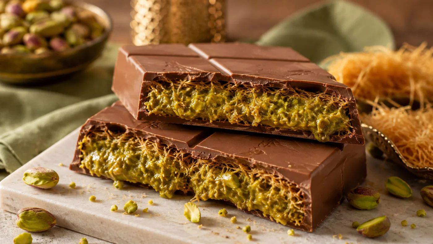 Pack de chocolates estilo Dubái con crema de pistacho